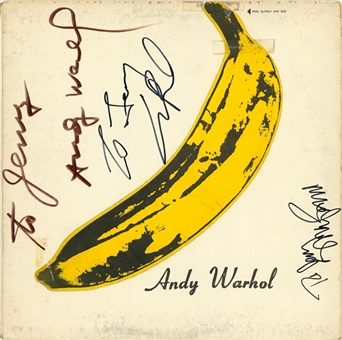Andy Warhol & Lou Reed Signed "The Velvet Underground & Nico" Record Album (JSA)